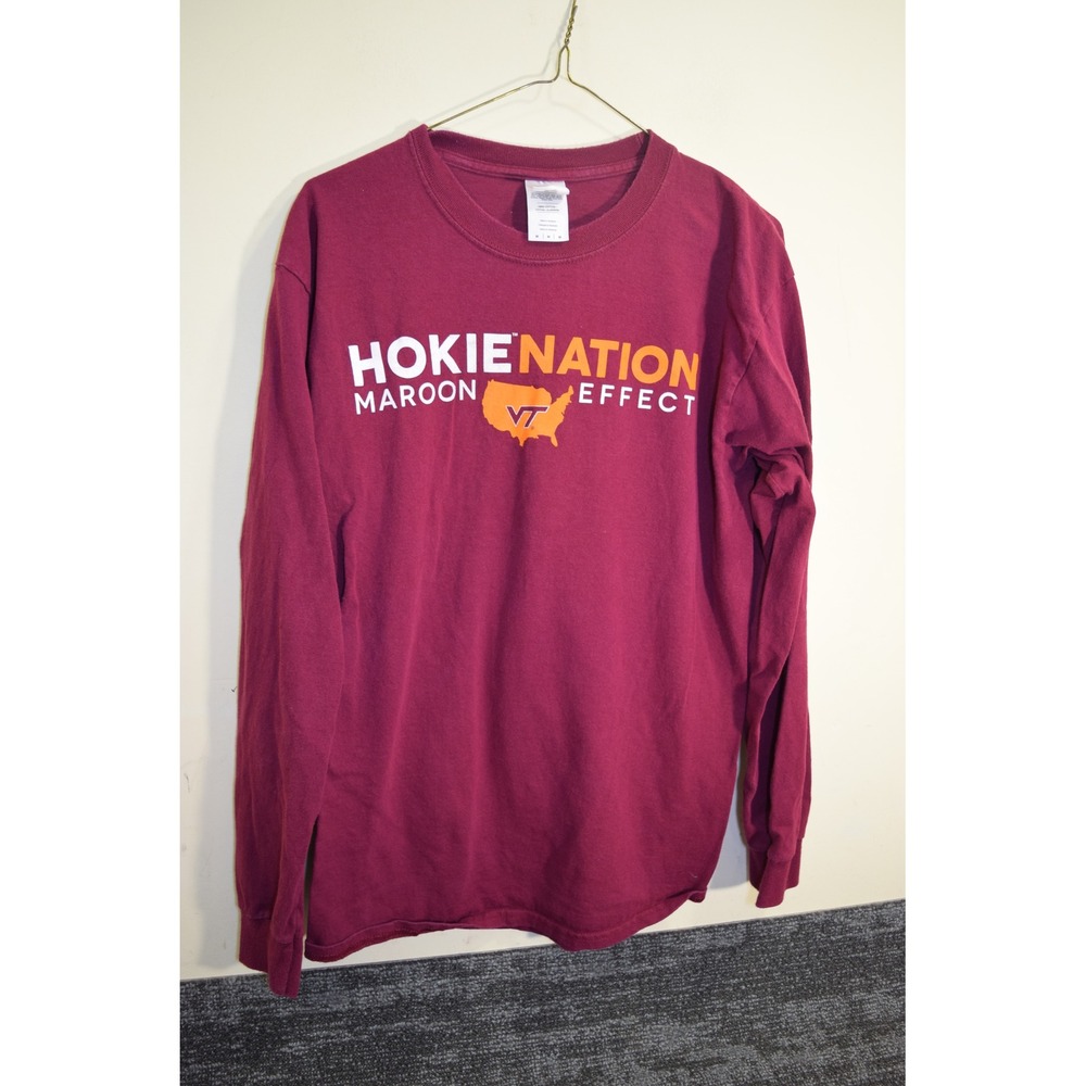 2016 Virginia Tech Hokies Effect COLLEGE FOOTBALL Epicenter Long Sleeve Shirt M